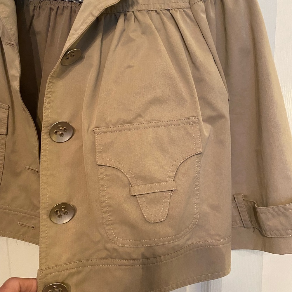 Tibi Cropped Raincoat Size 6 - Picture 4 of 6